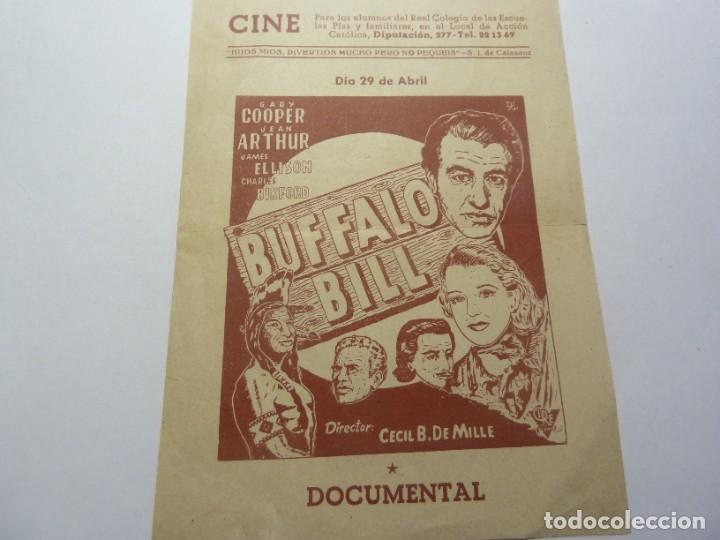 Cine: PROGRAMA DE CINE LOCAL. BUFFALO BILL - Foto 1