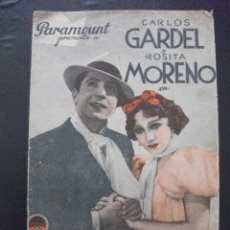 Folhetos de mão de filmes antigos de cinema: TANGO BAR, CARLOS GARDEL, TEATRO MODERNO Y CINEMA BETI JAI DE LOGROÑO. Lote 275636898