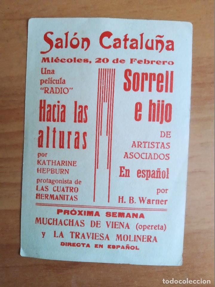 Cine: Z-PROGRAMA DE CINE-- SORRELL E HIJO - Foto 2