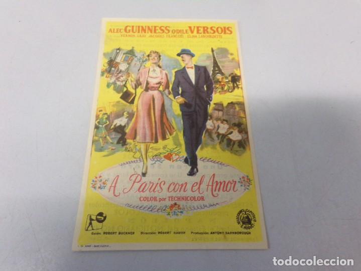 Kino: folleto de mano A Paris Con El Amor Alec Guinness 1960