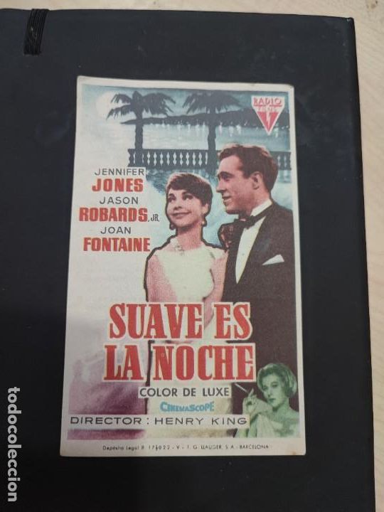 Cine: folleto de mano SUAVE ES LA NOCHE , Jennifer Jones , 1964