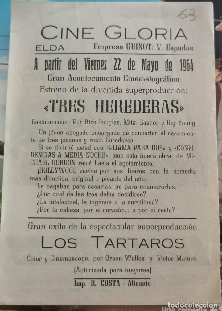 Cine: TRES HEREDERAS, CON PUBLICIDAD - Foto 2