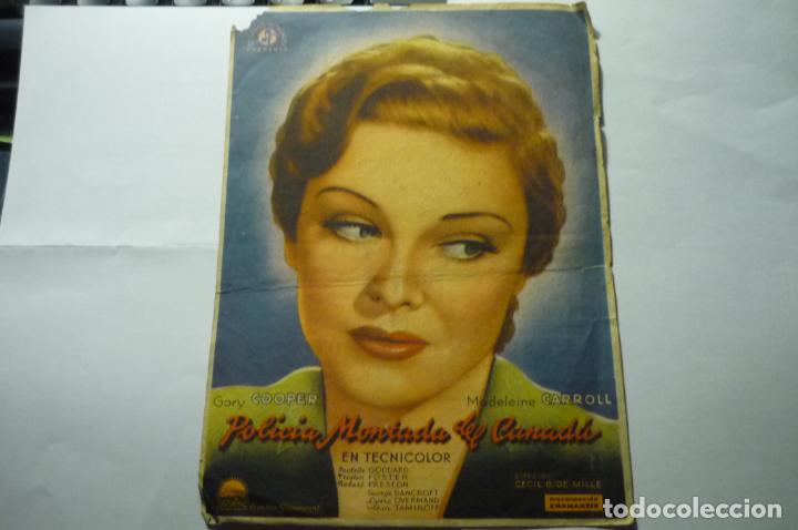 Cine: PROGRAMA LA POLICIA MONTADA DEL CANADA- GARY COOPER-TEATRO TRUEBA - Foto 1