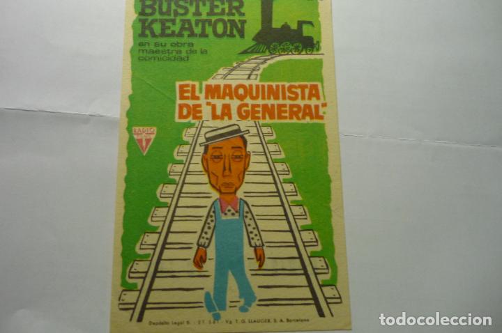 Cine: PROGRAMA EL MAQUINISTA DE LA GENERAL BUSTER KEATON .-PUBLICIDAD - Foto 1