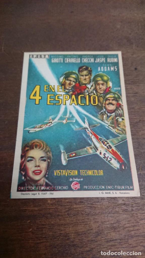 Cine: 4 EN EL ESPACIO - SIMPLE SIN PUBLICIDAD - BUEN ESTADO - Foto 1