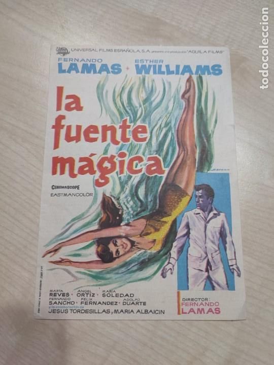  Foglietti di film di film antichi di cinema: folleto de mano LA FUENTE MAGICA , Fernando Lamas , 1963