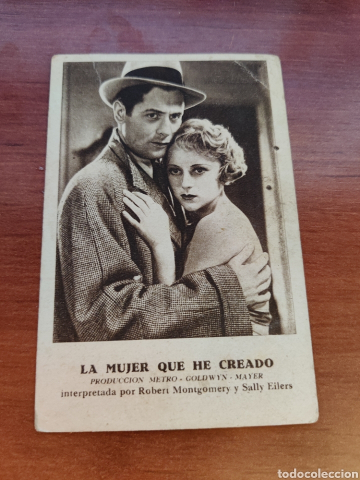 Cine: ESTAMOS LIQUIDANDO. Folleto de mano La Mujer Que He Creado, Robert Montgomery - Foto 1
