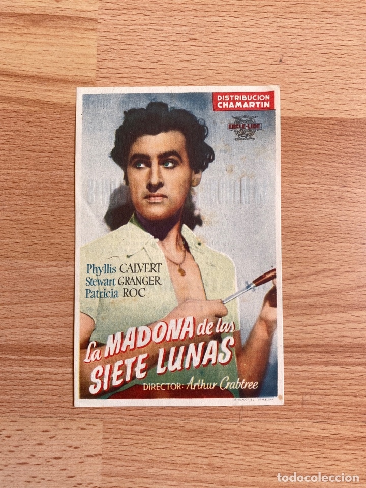 Cine: folleto de mano ; LA MADONA DE LAS SIETE LUNAS ; 1947 ; Phyllis Calvert