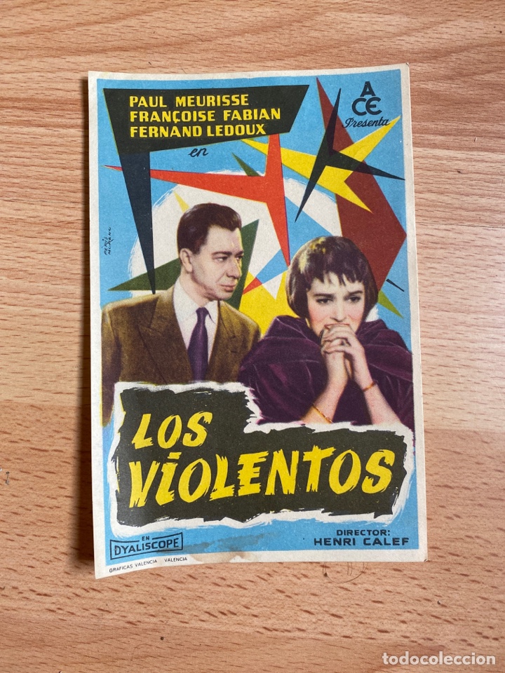 Kino: folleto de mano ; LOS VIOLENTOS ; Paul Meurisse