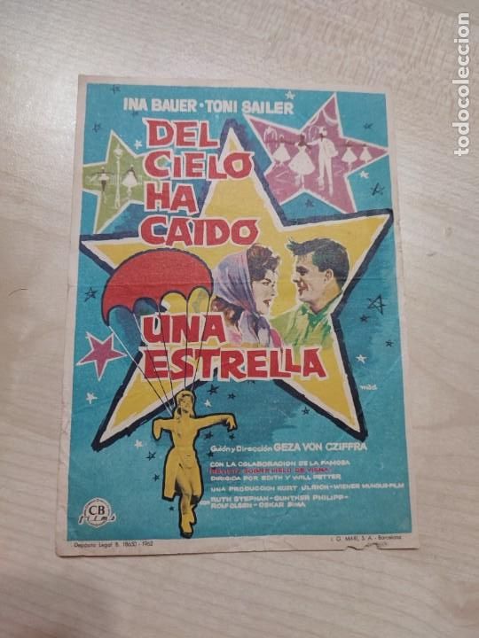Kino: folleto de mano DEL CIELO HA CAIDO UNA ESTRELLA , Ina Bauer