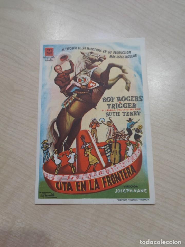 Cine: folleto de mano CITA EN LA FRONTERA , Roy Rogers , 1947
