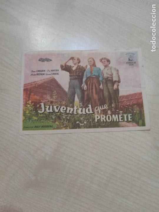 Kino: folleto de mano JUVENTUD QUE PROMETE , Hans Lindgren , 1950