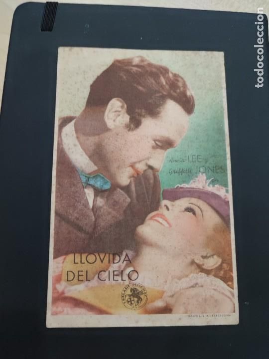 Cine: folleto de mano LLOVIDA DEL CIELO , Anna Lee ,