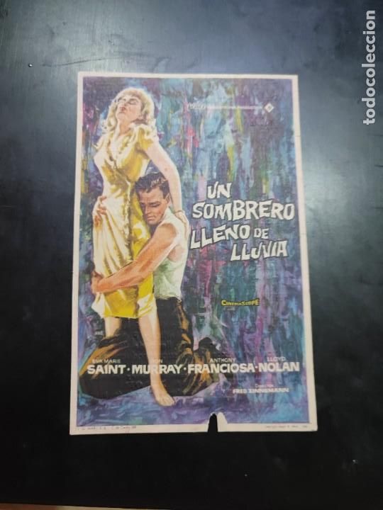 Cine: folleto de mano UN SOMBRERO LLENO DE LLUVIA , Eva Marie , 1960