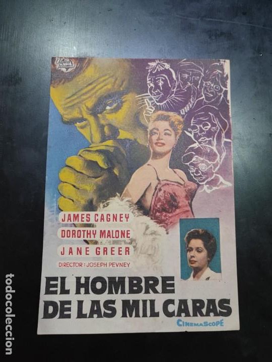 Cine: folleto de mano EL HOMBRE DE LAS MIL CARAS , james Cagney , 1958