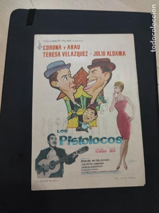Kino: folleto de mano LOS PISTOLOCOS , Corona y Arnau ,