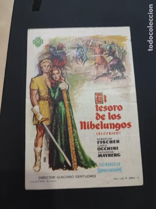 Kino: folleto de mano EL TESORO DE LOS NIBELUNGOS , Sebastian Fischer , 1964