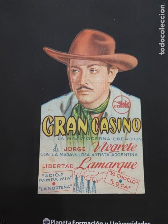 Cine: folleto de mano GRAN CASINO , Jorge negrete , 1948