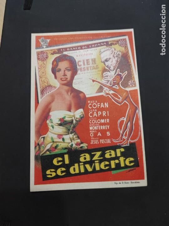 Kino: folleto de mano EL AZAR SE DIVIERTE , Maria Cofan ,