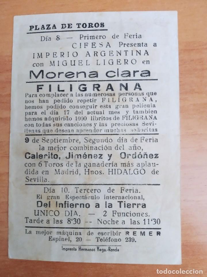 Cine: Z-PROGRAMA DE CINE-- MORENA CLARA C/T - Foto 2