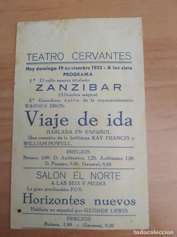 Cine: Z-PROGRAMA DE CINE-- VIAJE DE IDA - Foto 2