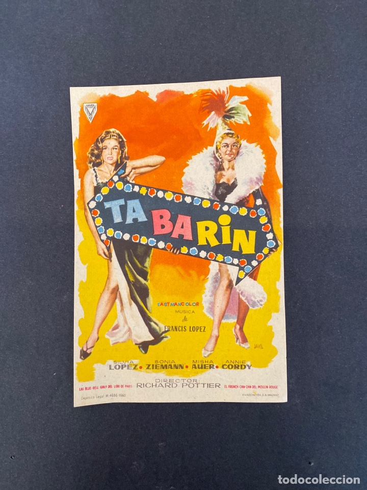 Kino: folleto de mano ; TA BARIN ; 1962 ; Francis L&oacute;pez