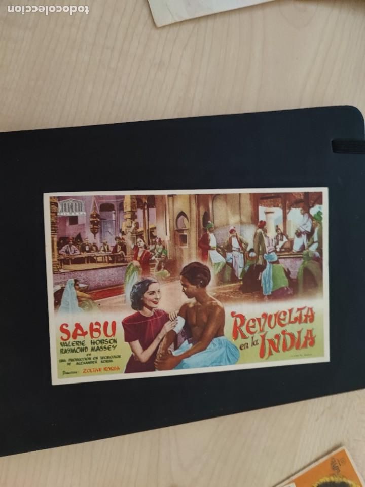 Kino: folleto de mano REVUELTA EN LA INDIA , SABU , Valerie Hobson , 1946