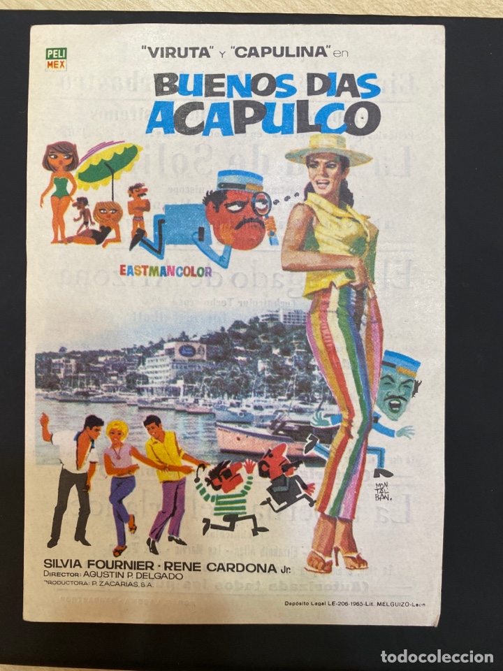 Kino: folleto de mano ; BUENOS D&Iacute;AS ACAPULCO ; Silvia Fournier