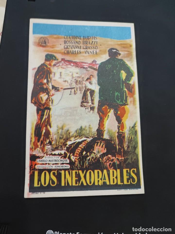 Kino: folleto de mano LOS INEXORABLES , Claudina Dupus ,,