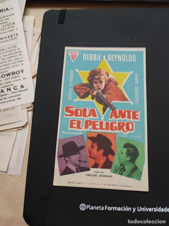 Kino: folleto de mano SOLA ANTE EL PELIGRO , Debbie Reinolds ,