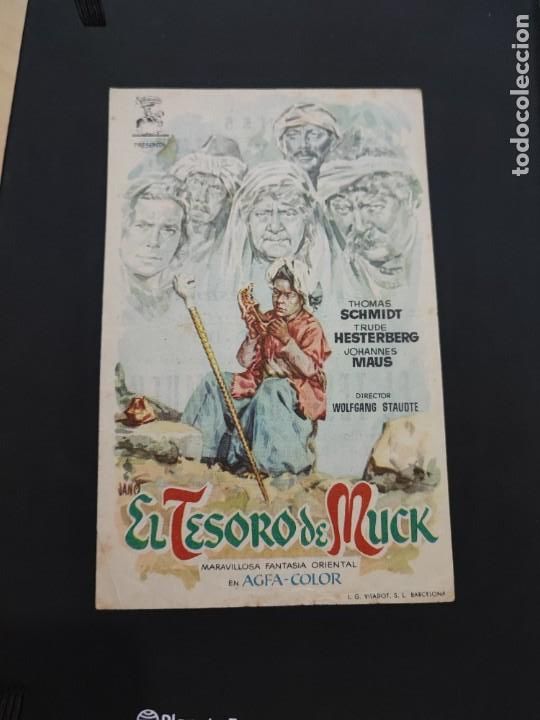 Kino: folleto de mano EL TESORO DE MUCK , Thomas Schmidt ,1956