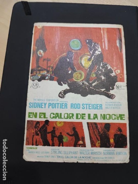 Kino: folleto de mano EN EL CALOR DE LA NOCHE , Sidney poiter , 1968