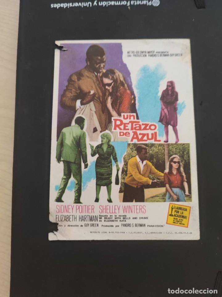 Kino: folleto de mano UN RETAZO DE AZUL , Sidney Poitier ,