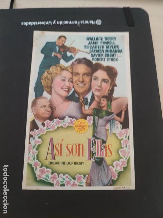  Foglietti di film di film antichi di cinema: folleto de mano ASI SON ELLAS , Wallace Beery , 1950