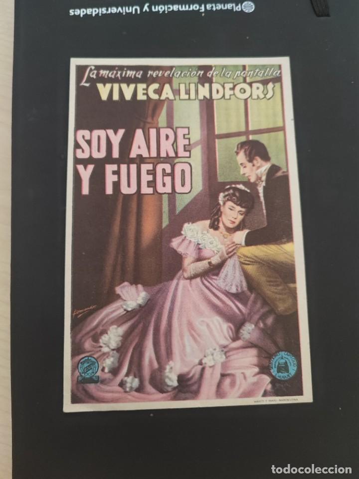 Kino: folleto de mano SOY AIRE Y FUEGO , Vivanca lindfors ,