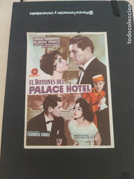 Kino: folleto de mano EL BOTONES DEL PALACE HOTEL , Erika Remberg ,