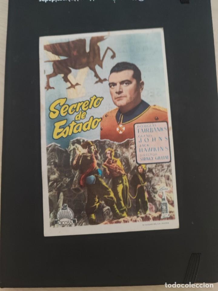  Foglietti di film di film antichi di cinema: folleto de mano SECRETO DE ESTADO , Douglas Fairbanks , 1951