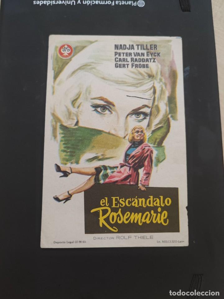 Kino: folleto de mano EL ESCANDALO ROSEMARIE , Nadja Tiller ,