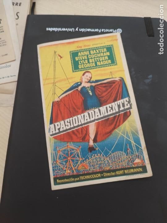 Kino: folleto de mano APASIONADAMENTE , Anne Baxter , 1957