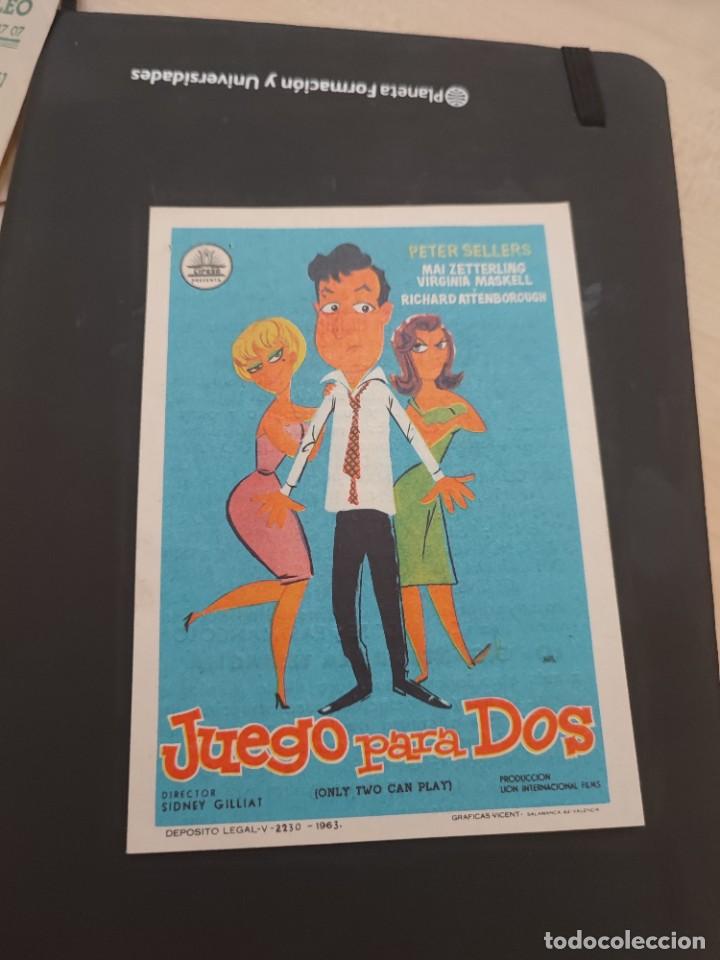 Cine: folleto de mano JUEGO PARA DOS , Peter Selles , 1965