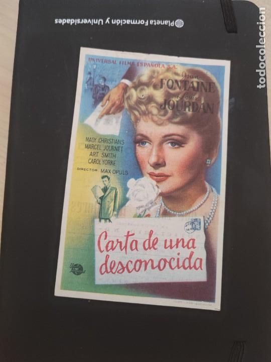 Kino: folleto de mano CARTA DE UNA DESCONOCIDA , 1949 , Joan Fontaine