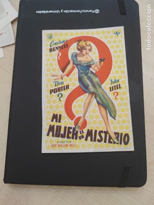 Kino: follleto de mano MI MUJER ES UN MISTERIO , Constance Benet ,