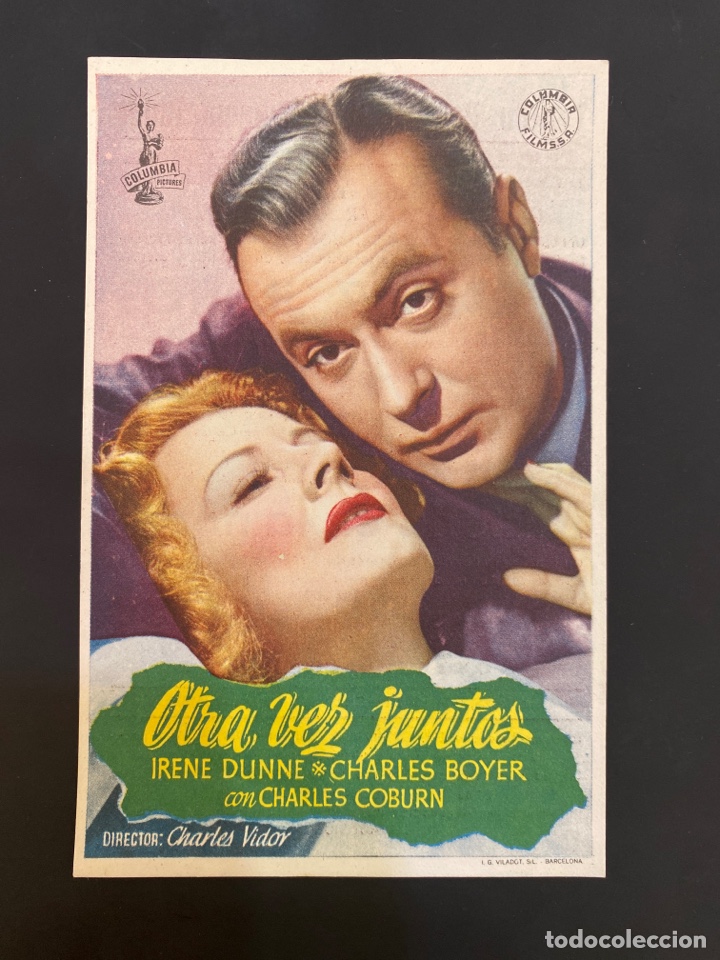  Foglietti di film di film antichi di cinema: folleto de mano ; OTRA VEZ JUNTOS ; 1947 ; Irene Dunne