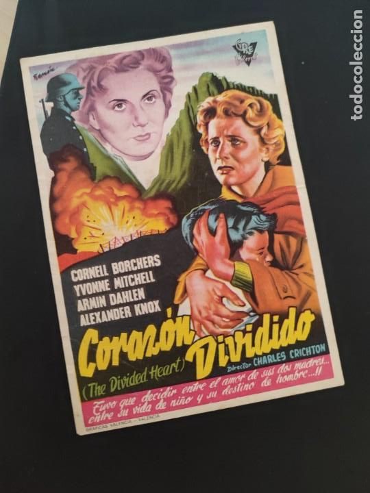 Kino: folleto de mano CORAZON DIVIDIDO , Cornell Borchers 1956