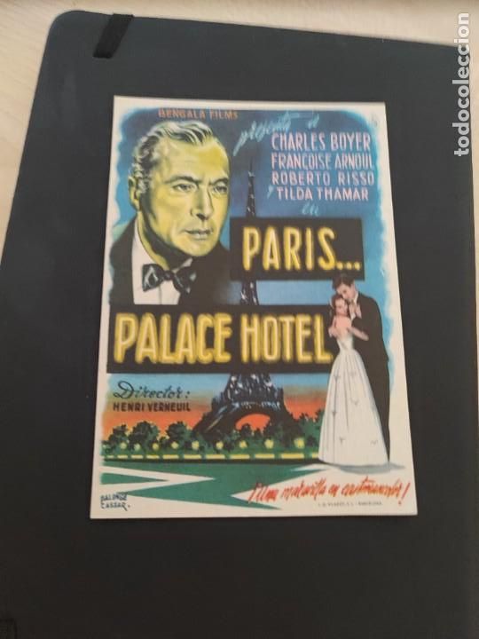 Kino: folleto de mano PARIS PALACE HOTEL , Charles Boyer , 1957