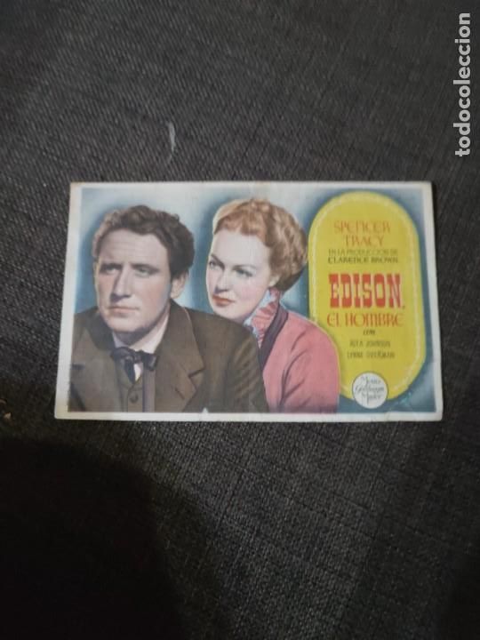  Foglietti di film di film antichi di cinema: folleto de mano EDISON EL HOMBRE , Spencer Tracy 1946