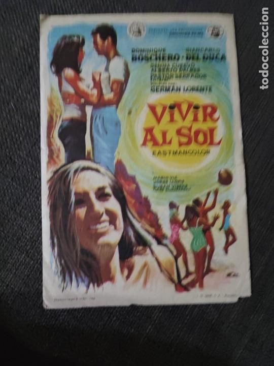 Kino: folleto de mano VIVIR AL SOL , Dominique Boschero ,