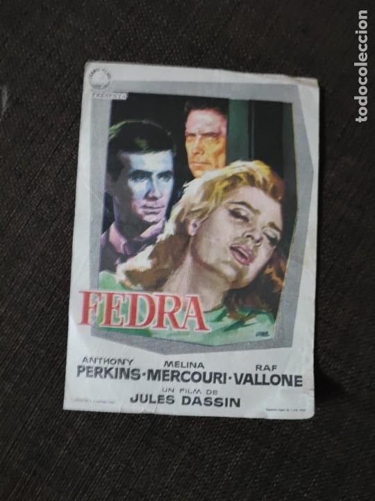 Kino: folleto de mano FEDRA Anthony Perkins ,
