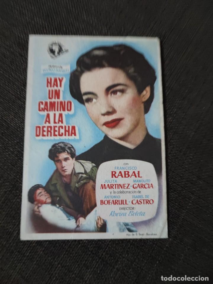 Kino: folleto de mano HAY UN CAMINO A LA DERECHA , Francisco Rabal ,