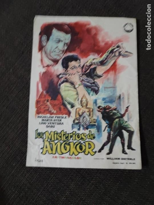  Foglietti di film di film antichi di cinema: folleto de mano LOS MISTERIOS ANOKOR ,